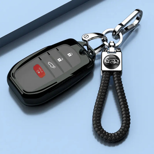 Key Fob Cover for Toyota Crown Corolla Cross Grand Highlander Land Cruise Prius Sequoia Tundra Venza
