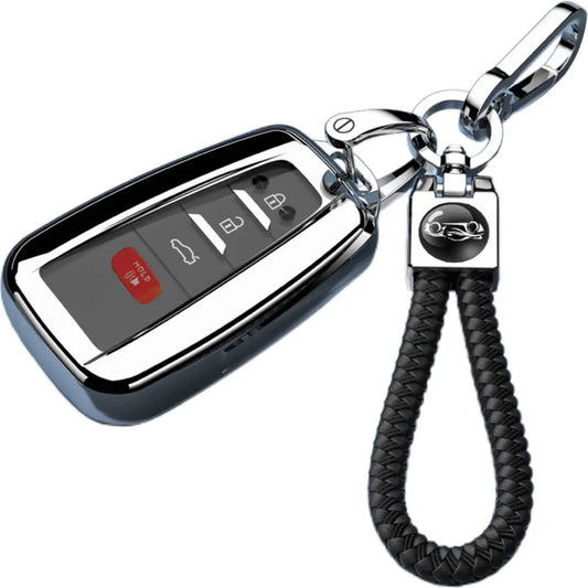 Car Key Case Protector Soft TPU Key Shell Cover Auto Accessories For Toyota For Prius For Camry For Corolla For CHR For RAV4 For Prado 2018 2019 2020 2021 2022 2023